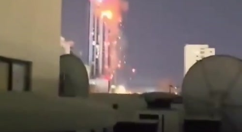 Building struck in Bahrain