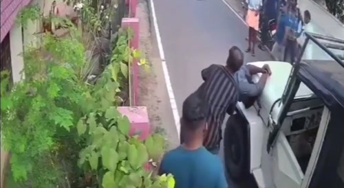 motorcyclist's pants fall off after accident
