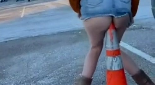 ass in the cone