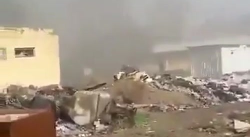 Receiving side of A10 air strike in Iraq