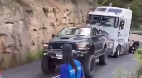 RAM in Australia pulls stuck truck