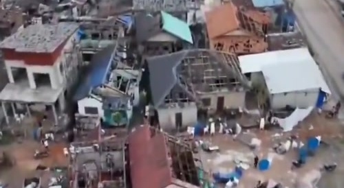 Hailstones like baseballs