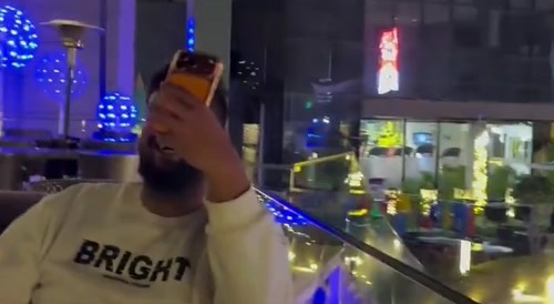 C-RAM system engages an Iranian drone over Baghdad.