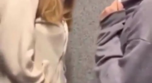 Some girl getting angry at some girl over some boy