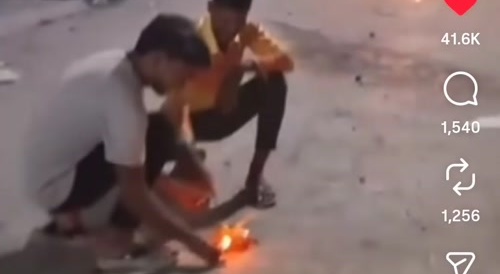 Indian Titanic firecrackers