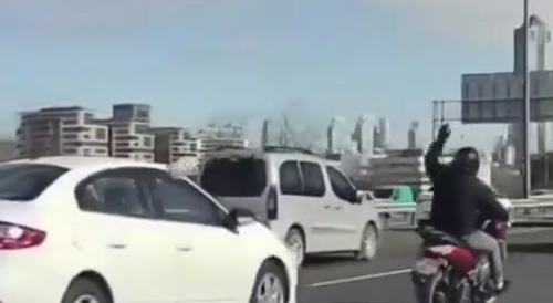 Motorcyclist road rage results in crash