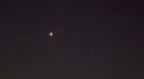 The moment an Iranian missile evades four interceptors.