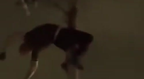 This imbecile dies by natural selection.