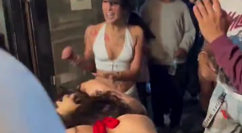 Spicy Girls Fight for the Last Pizza Slice