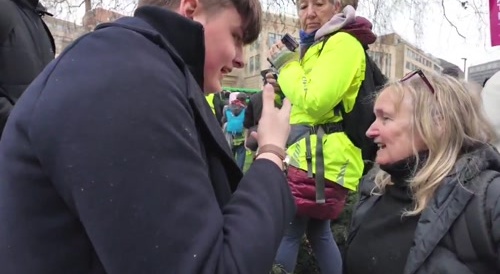 Guy attacked by Antifa