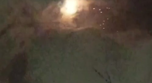 Incoming bombardment