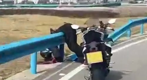 His Helmet Was Clearly Faulty