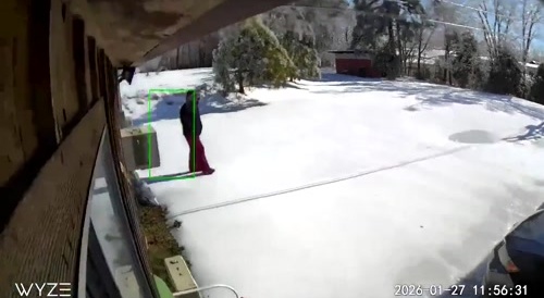 Carport collapses on someone