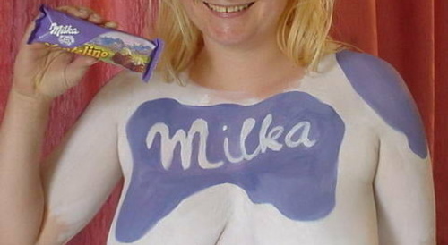 Milka brand ice cream