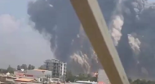 Dezful, Iran bombarded