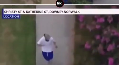 LAPD Captures Suspect After Long Foot Chase