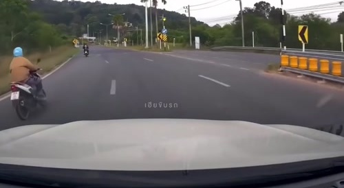 Just a chill guy hitting idiot bikers like deer