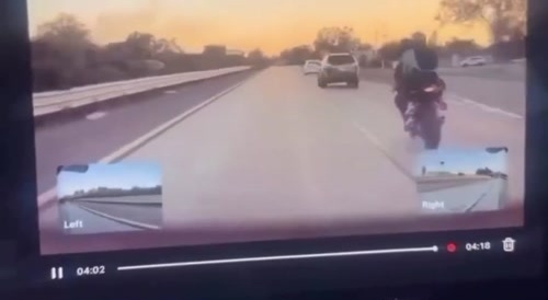 Motorcyclists hit side mirror in road rage then crash