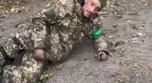 Wounded Ukrainian Soldier Executed Point-Blank