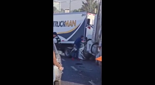 The trucks wanted to happily join together like a train