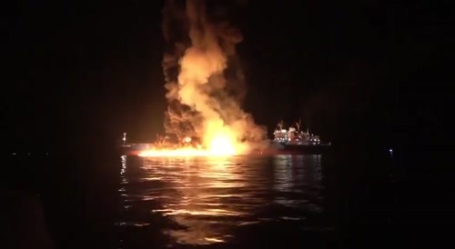 Oil tanker Safesea Vishnu was hit in the northern Persian Gulf