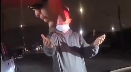 Police shooting someone