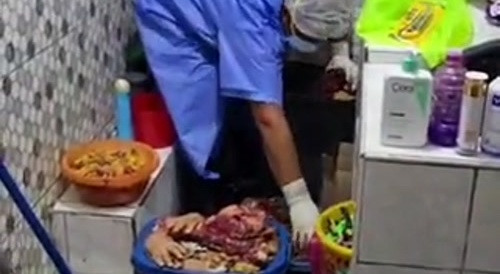 Glitter's Release of Meat Grinder Wife