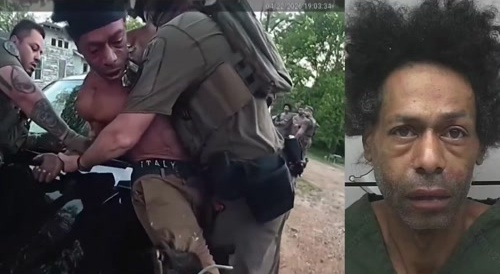 Drunk Thug Tries to Bit K9 - big mistake