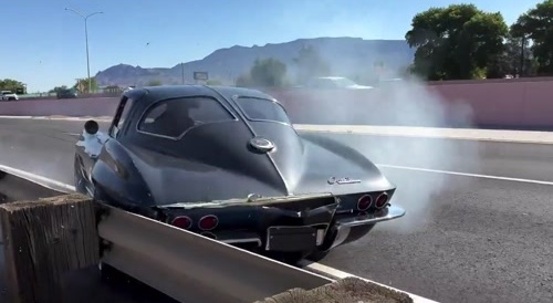 Car crashes after something goes wrong under acceleration