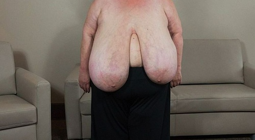 woman with huge breasts