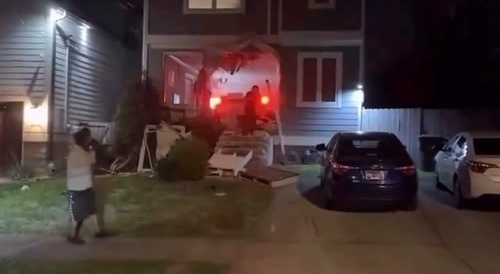 Cybertruck crashes into house