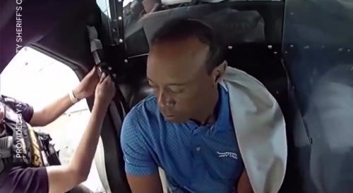 body cam video of Tiger Woods
