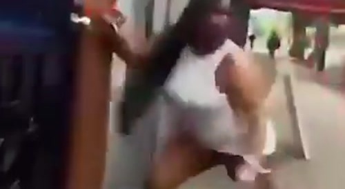 Big Bitches Not Fighting Fair In NYC