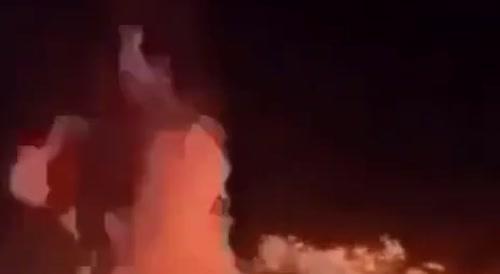 Dude set ablaze by drug dealers in france