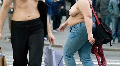 women looking at each other