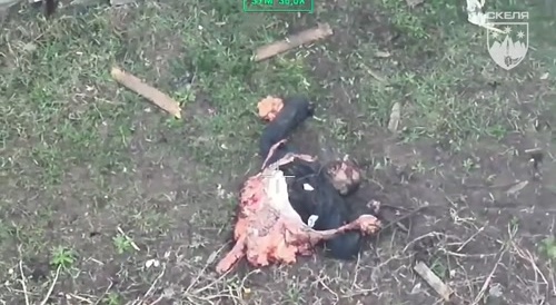 Russian Soldier Half Dead