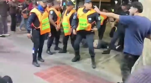 Clashes between protesters and police