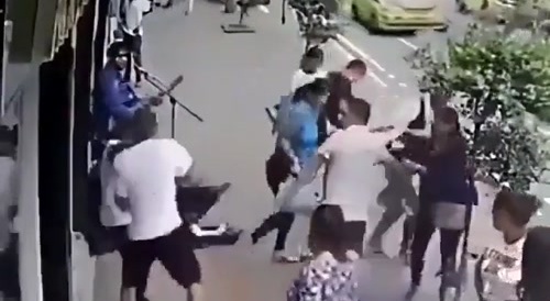weirdo beaten up for punching random women on the street.