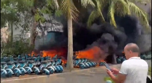 Fire breaks out in Haina