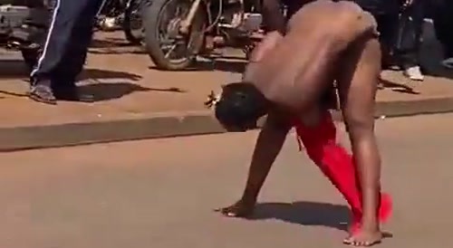 Uganda female warrior