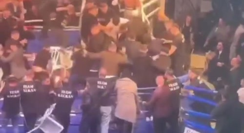 Brawl at a Boxing Match