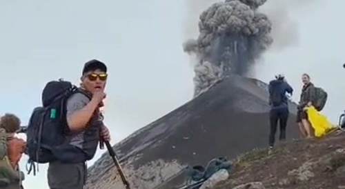 Glitter Survives Volcano