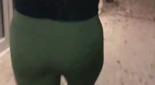 pervert touches woman's butt