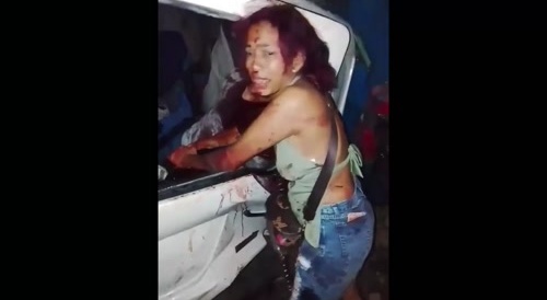 hugging her dead boyfriend