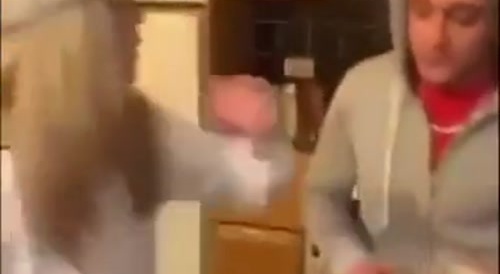 Bad Girl Punches Drunken Idiot