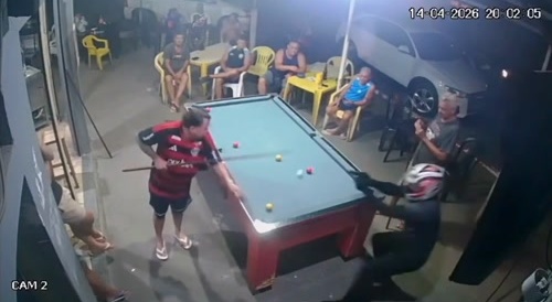 Almost scores a point but is shot dead by a hitman