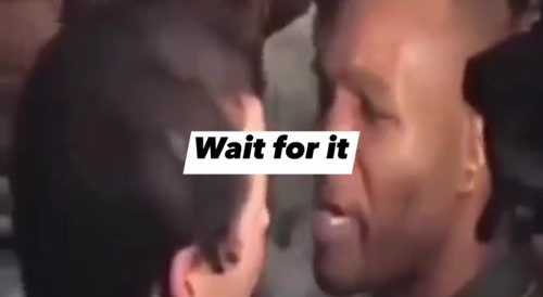 Black dude swears that white man will never beat him