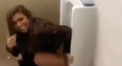 woman slips in bathroom