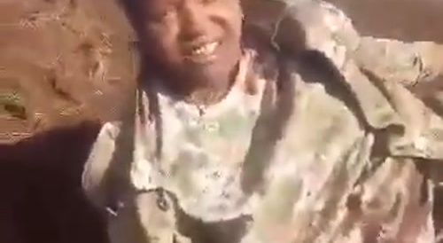 Female Soldier Captured, Killed