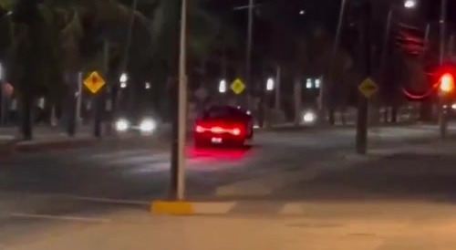 Car hitting speedbump too fast